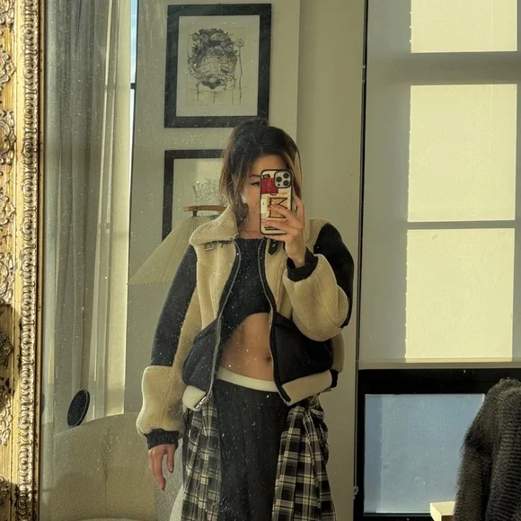 Blank NYC Sherpa + Leather Jacket // size XS - Picture 11 of 11